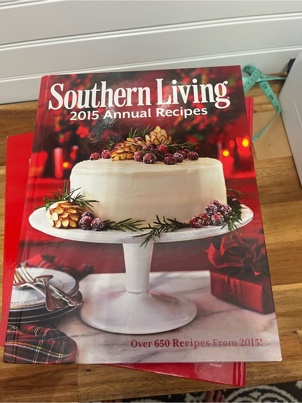 Southern Living At Home 2015 Annual Recipes Cookbook - Red Holiday Cover